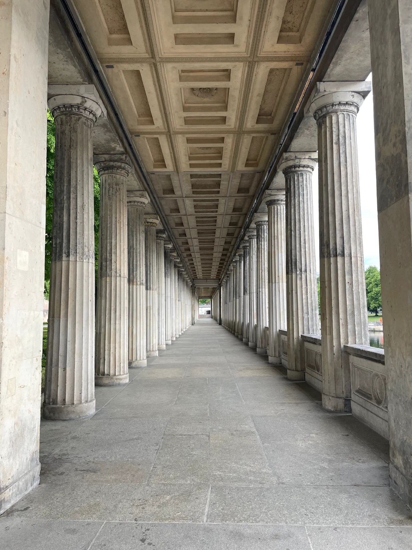 The colonnade beside the Alte Nationalgalerie on Museum Island