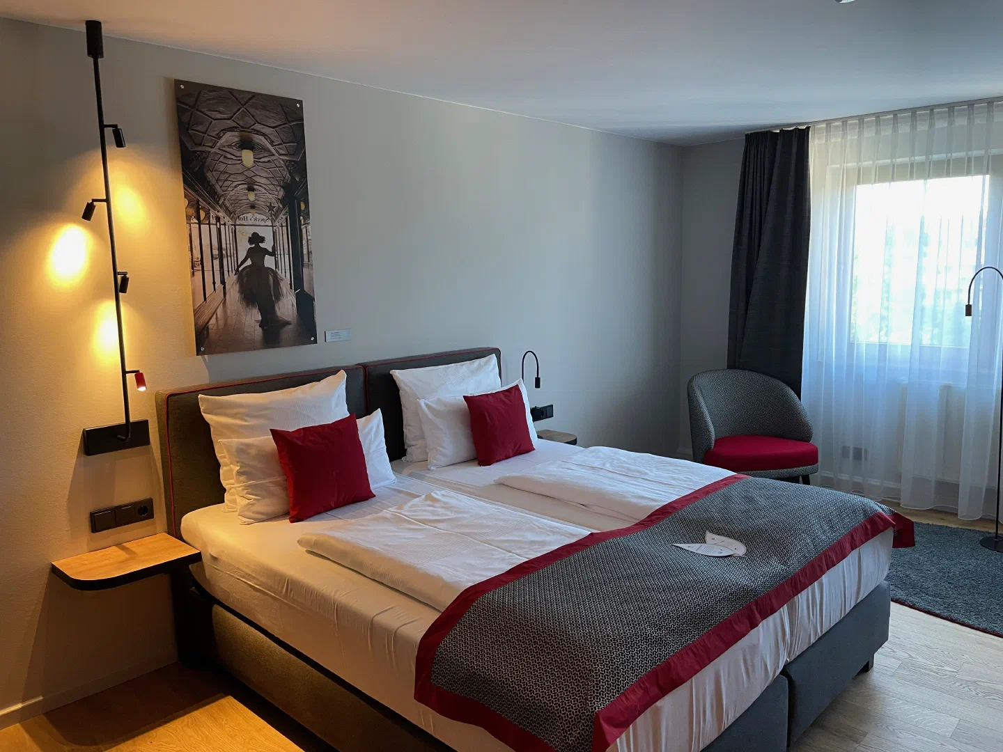 Our hotel room in Leipzig