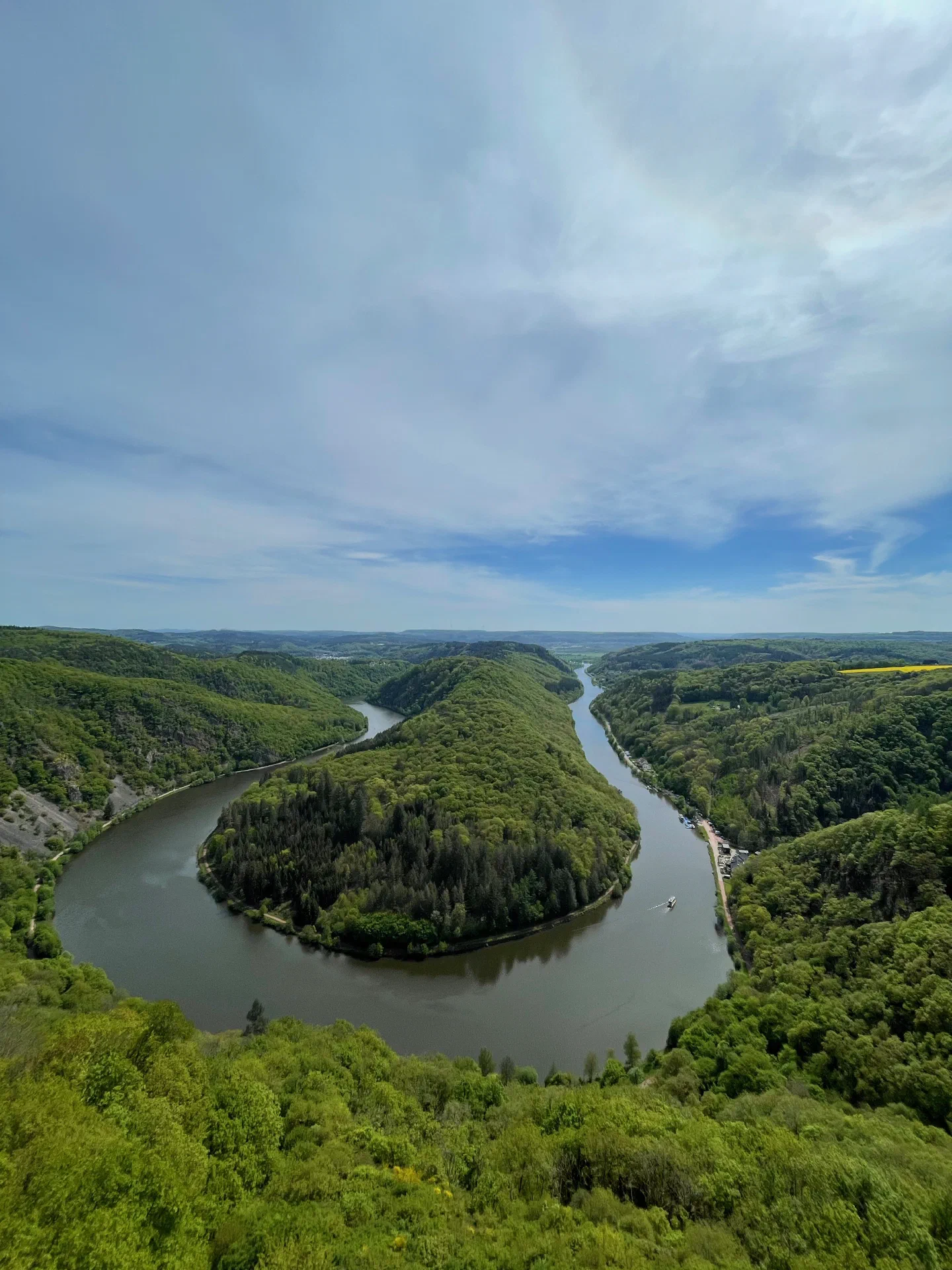 The Saarschleife, a hairpin bend in the Saar river