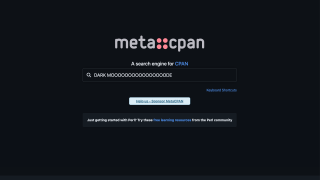 MetaCPAN Dark Mode