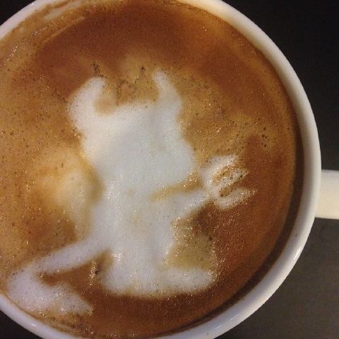 Today's latte, BSD Daemon.