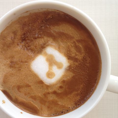 Today's latte, brand-new Git logo!